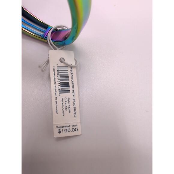 Tory Burch for Fitbit Metal Hinged Bracelet Rainbow Color Style 63319 - Picture 4 of 6